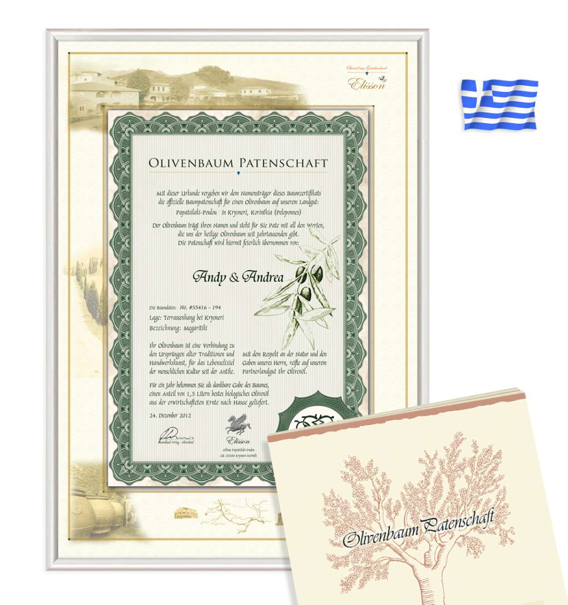 Einen Olivenbaum und kstliches Olivenl zum Geschenk machen | Olivenland