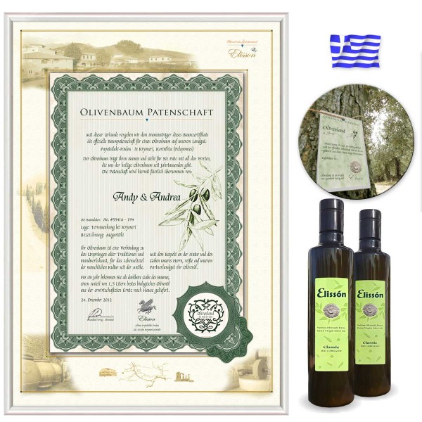Olivenbaum Patenschaft 1 Jahr Griechenland